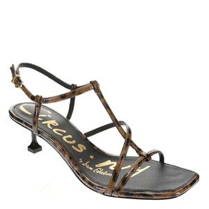 Circus by Sam Edelman Jaida Brown Leopard Sandal Heel